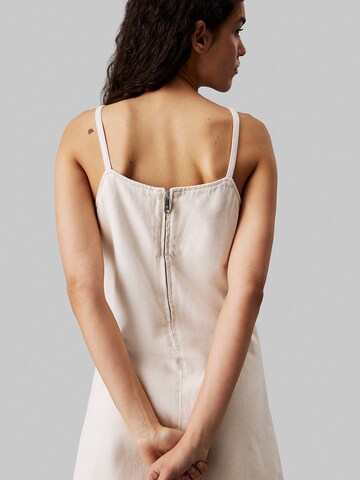 Calvin Klein Jeans Sommarklänning 'ICONIC' i beige