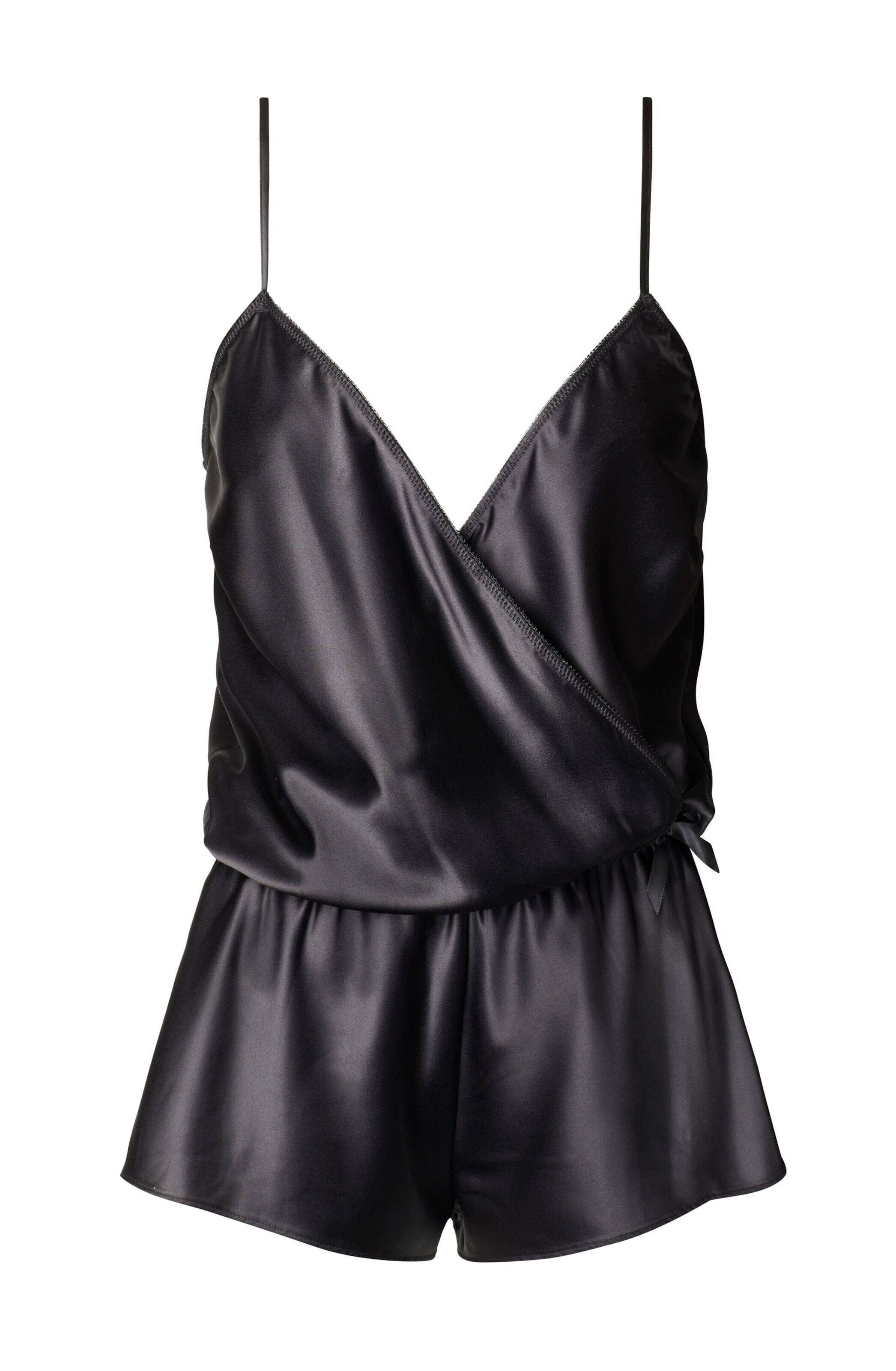 PETITE FLEUR GOLD Body in Schwarz: Vorderseite