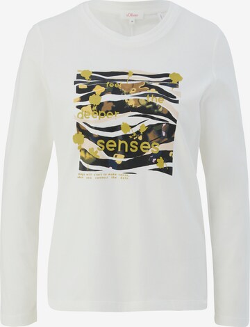 T-shirt s.Oliver en beige : devant