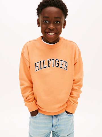 Sweat TOMMY HILFIGER en orange : devant