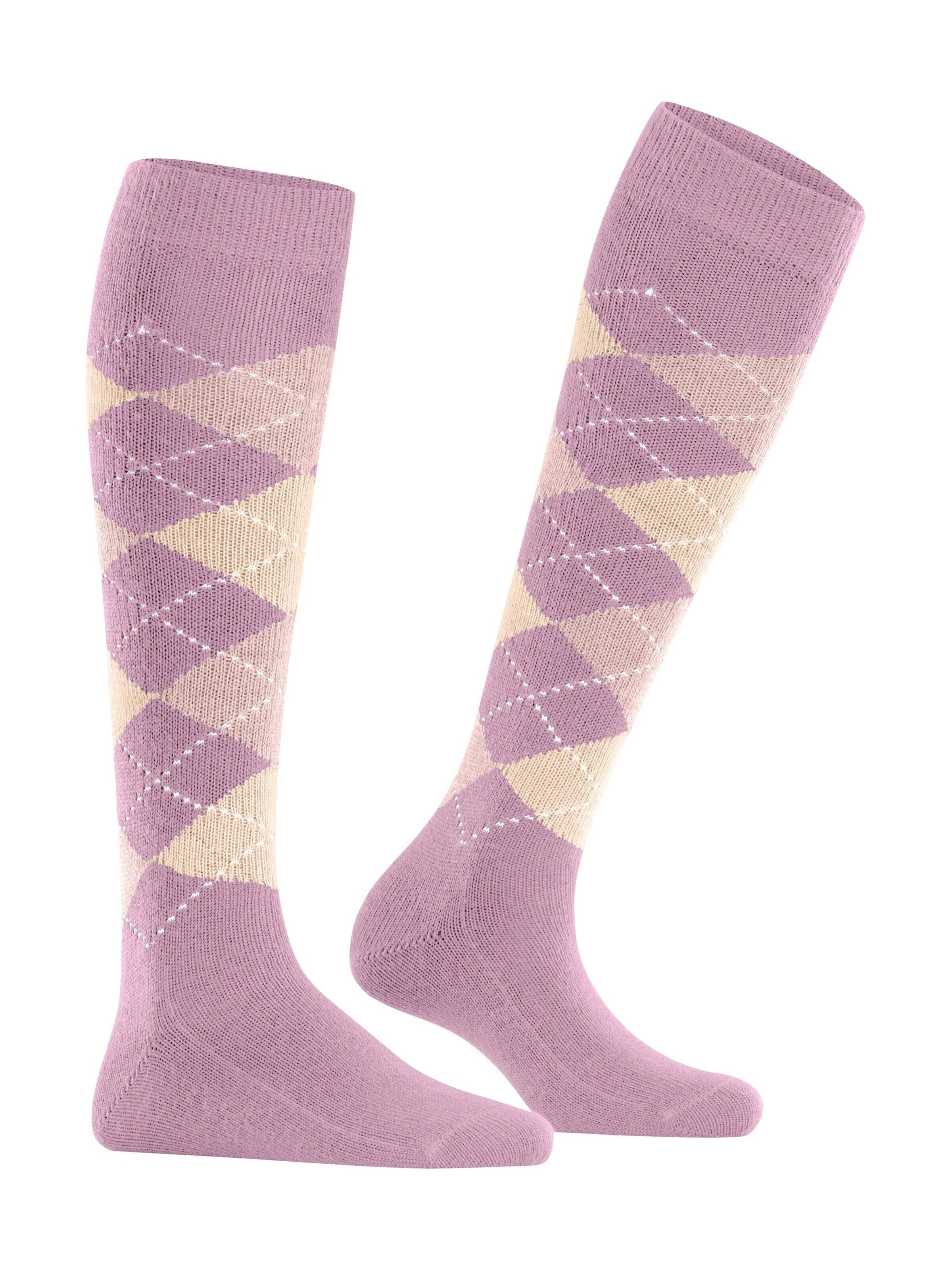 BURLINGTON Overknee Strümpfe 'Whitby'‌ in Lila