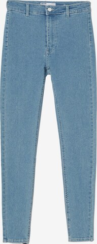 Bershka Skinny Jeggings in Blau: predná strana