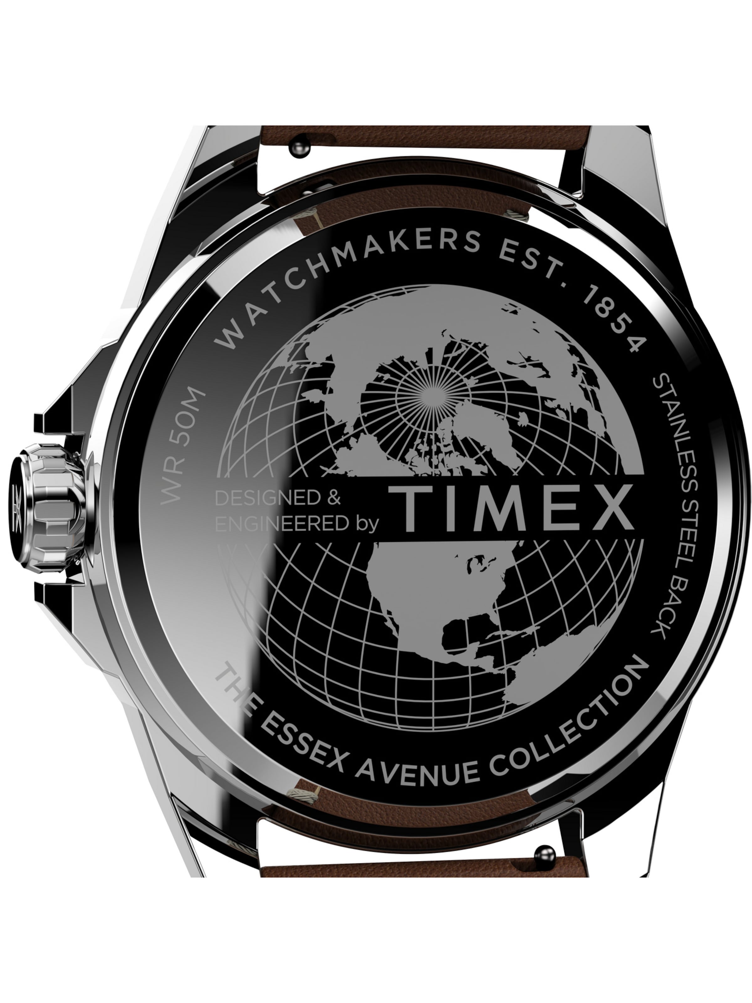 Orologio analogico 'Essex Avenue' di TIMEX in marrone