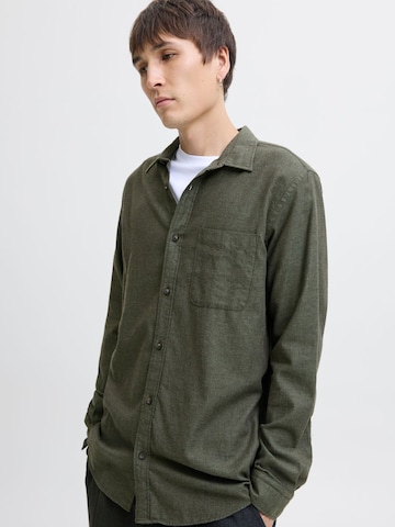 Coupe regular Chemise 'JJECLASSIC' JACK & JONES en vert