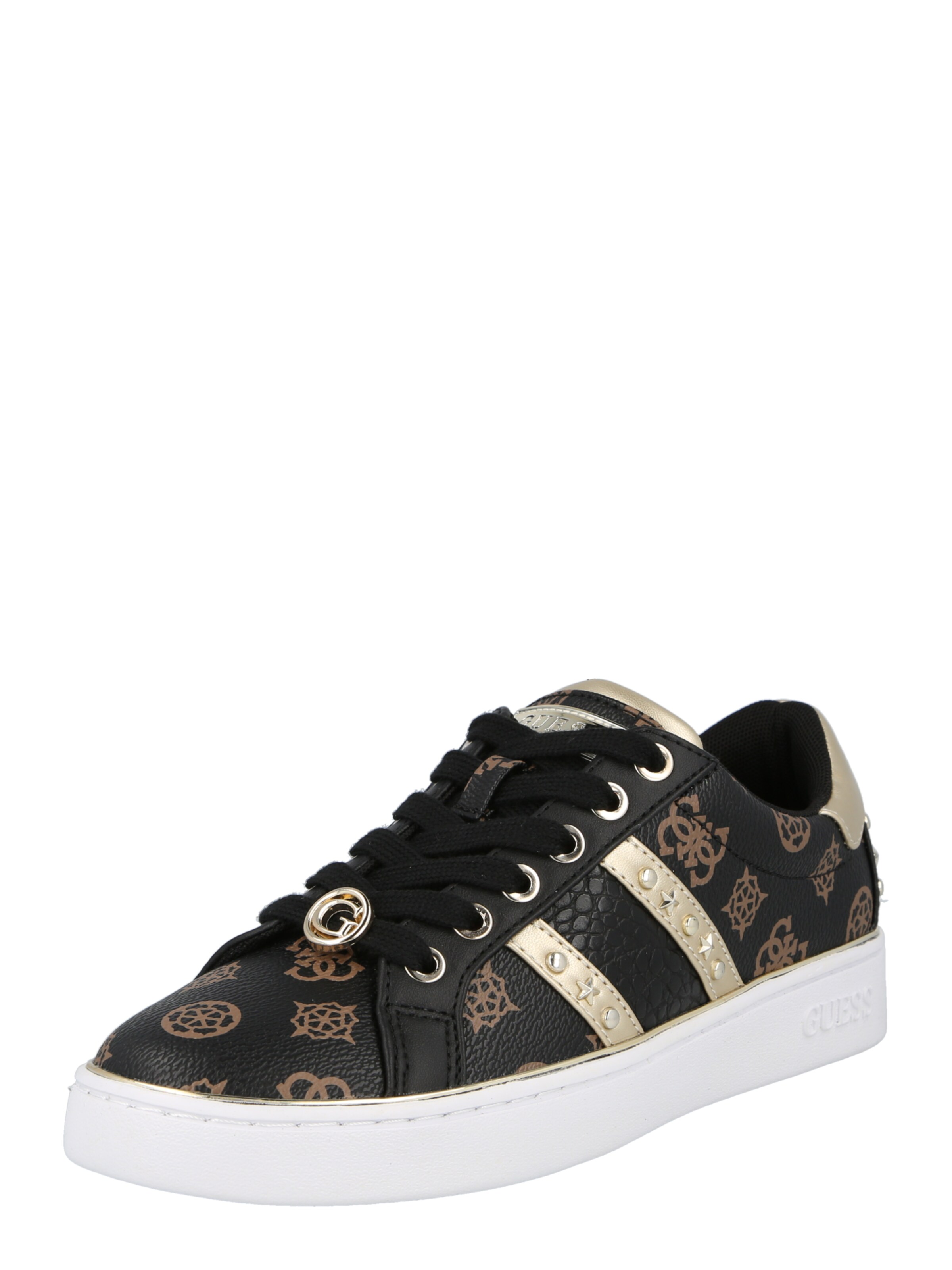 Guess Logo Sneaker FL5P2XFAL12 Goud-38 maat 38 - Schoenen.nl