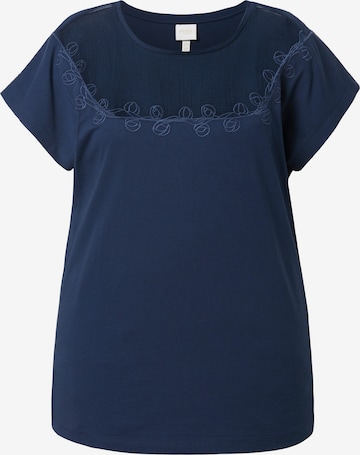 Ulla Popken Shirt in Blau: Vorderseite