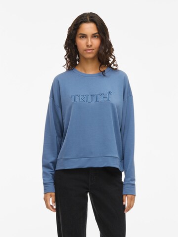 Sweat-shirt 'VIElsk' VILA en bleu : devant