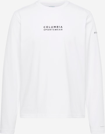 T-Shirt fonctionnel 'Alpine Way' COLUMBIA en blanc : devant