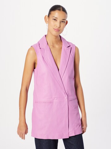 Maze Vest in Purple: front