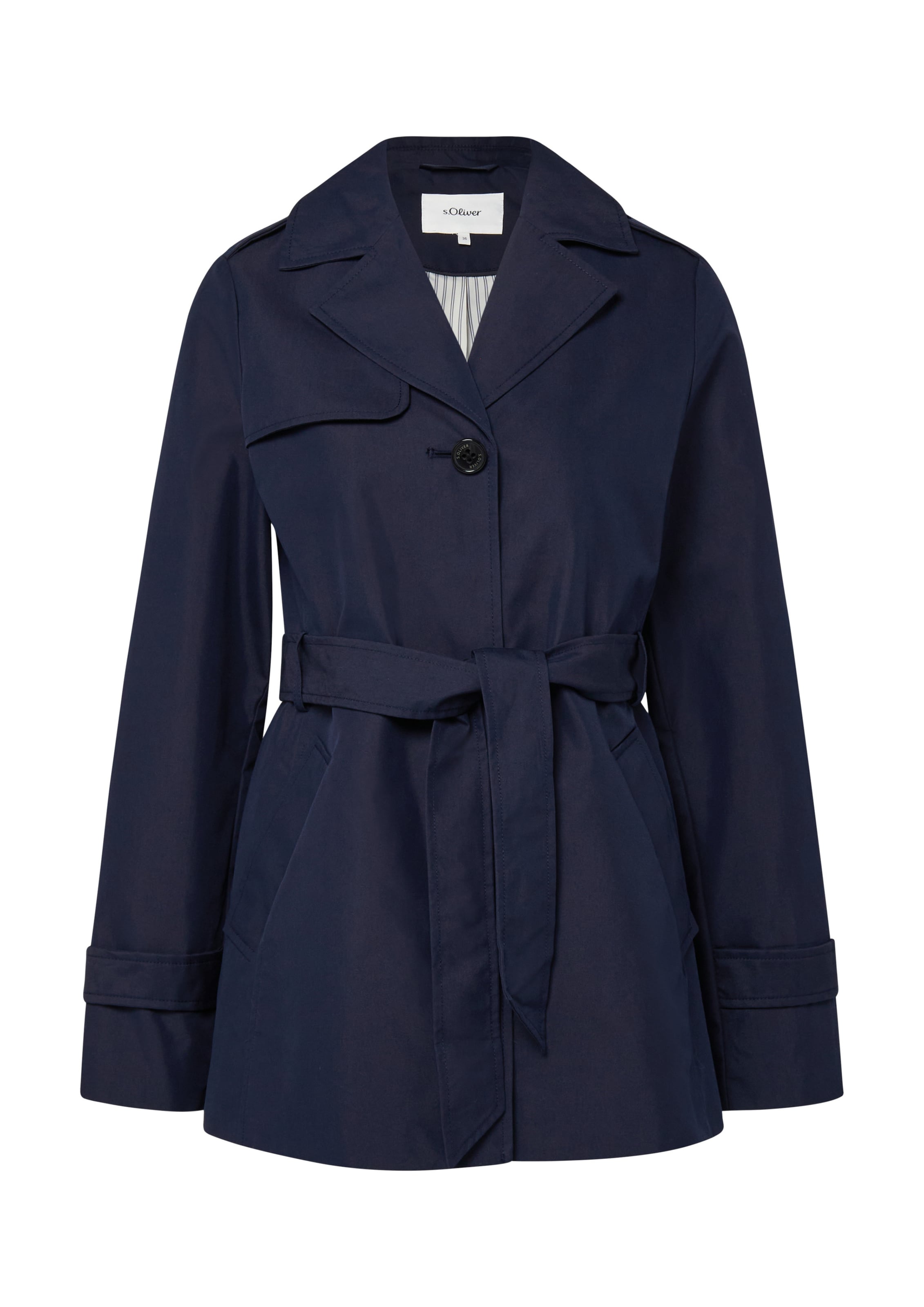 s.Oliver Mantel in Blau: Vorderseite