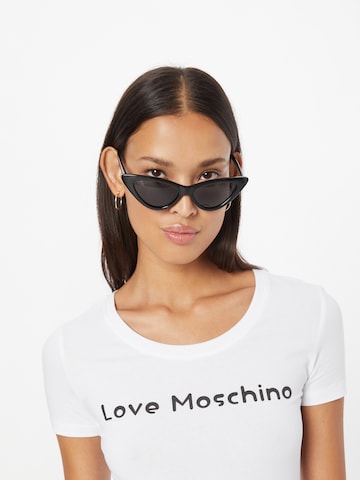 Love Moschino Μπλουζάκι 'MAGLIETTA' σε λευκό