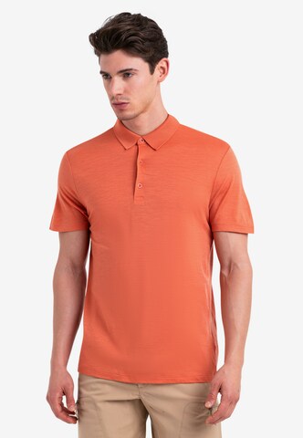 ICEBREAKER - Camisa funcionais 'Tech Lite III' em laranja: frente