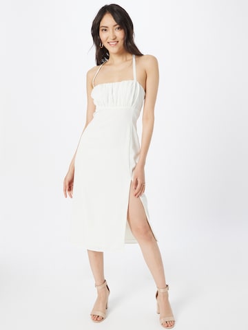 balta Abercrombie & Fitch Kokteilinė suknelė: priekis
