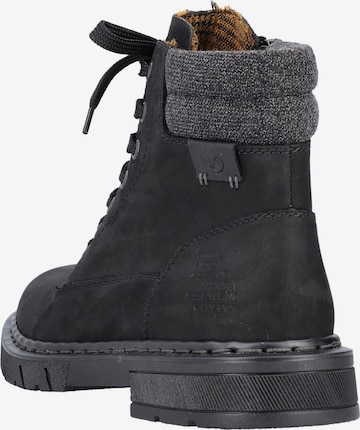 Rieker Lace-Up Boots in Black