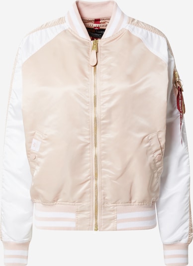ALPHA INDUSTRIES Prijelazna jakna u roza / crvena / bijela, Pregled proizvoda