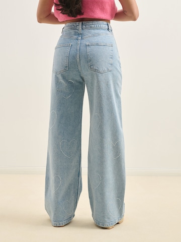 Sálea Wide leg Τζιν σε μπλε