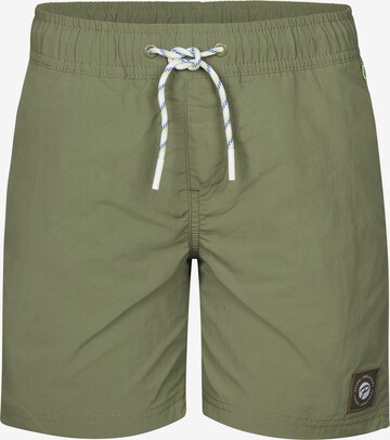 Maillot de bain Petrol Industries en vert : devant