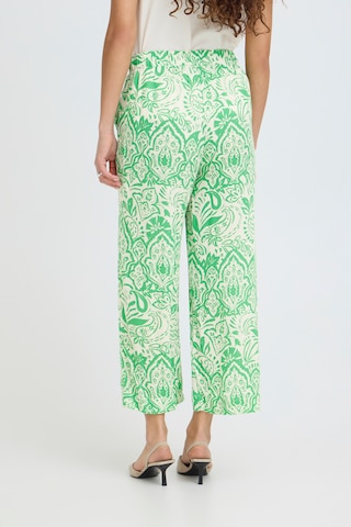 ICHI - Pierna ancha Pantalón en beige