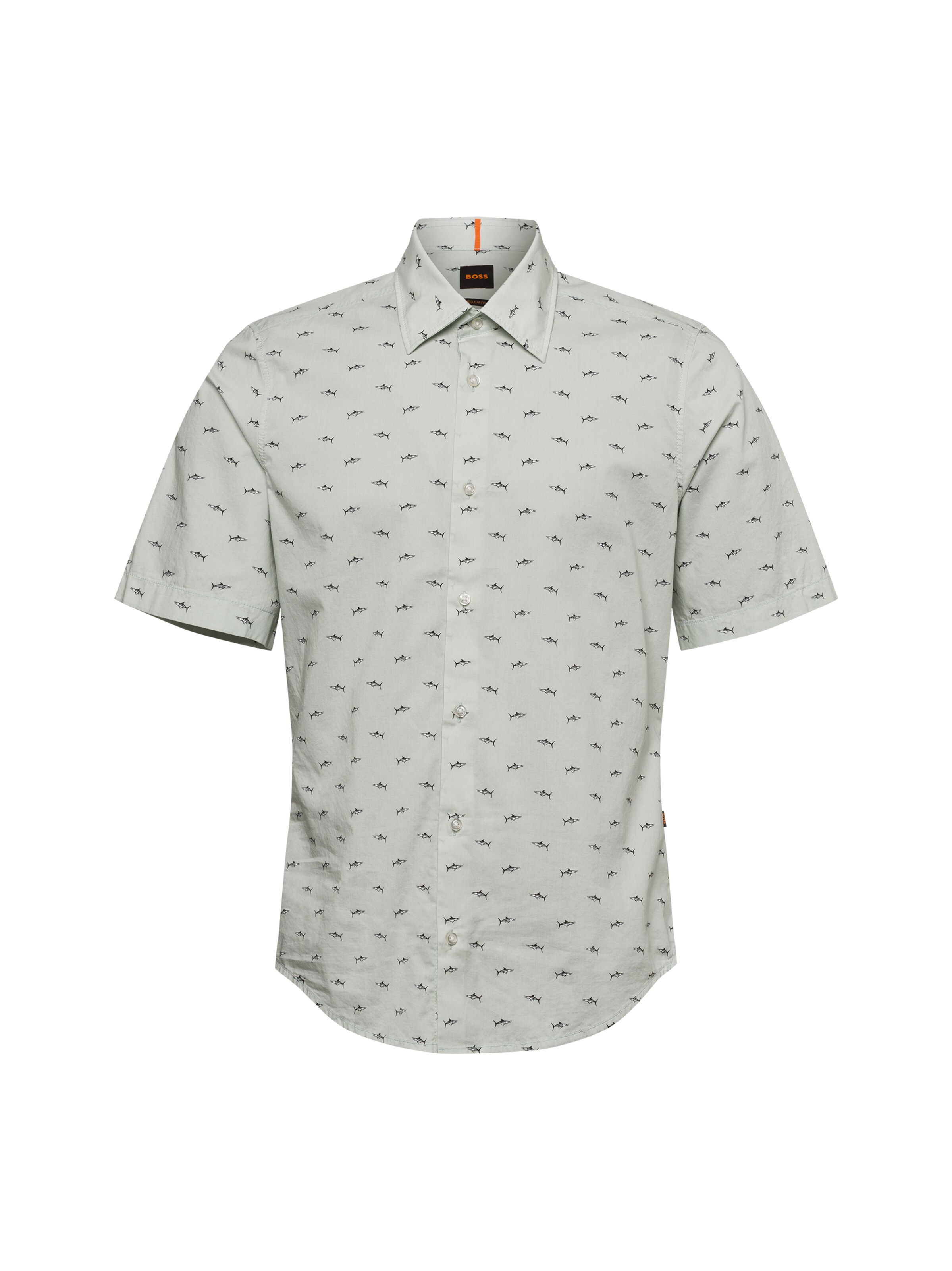 BOSS Button Up Shirt in Green: front