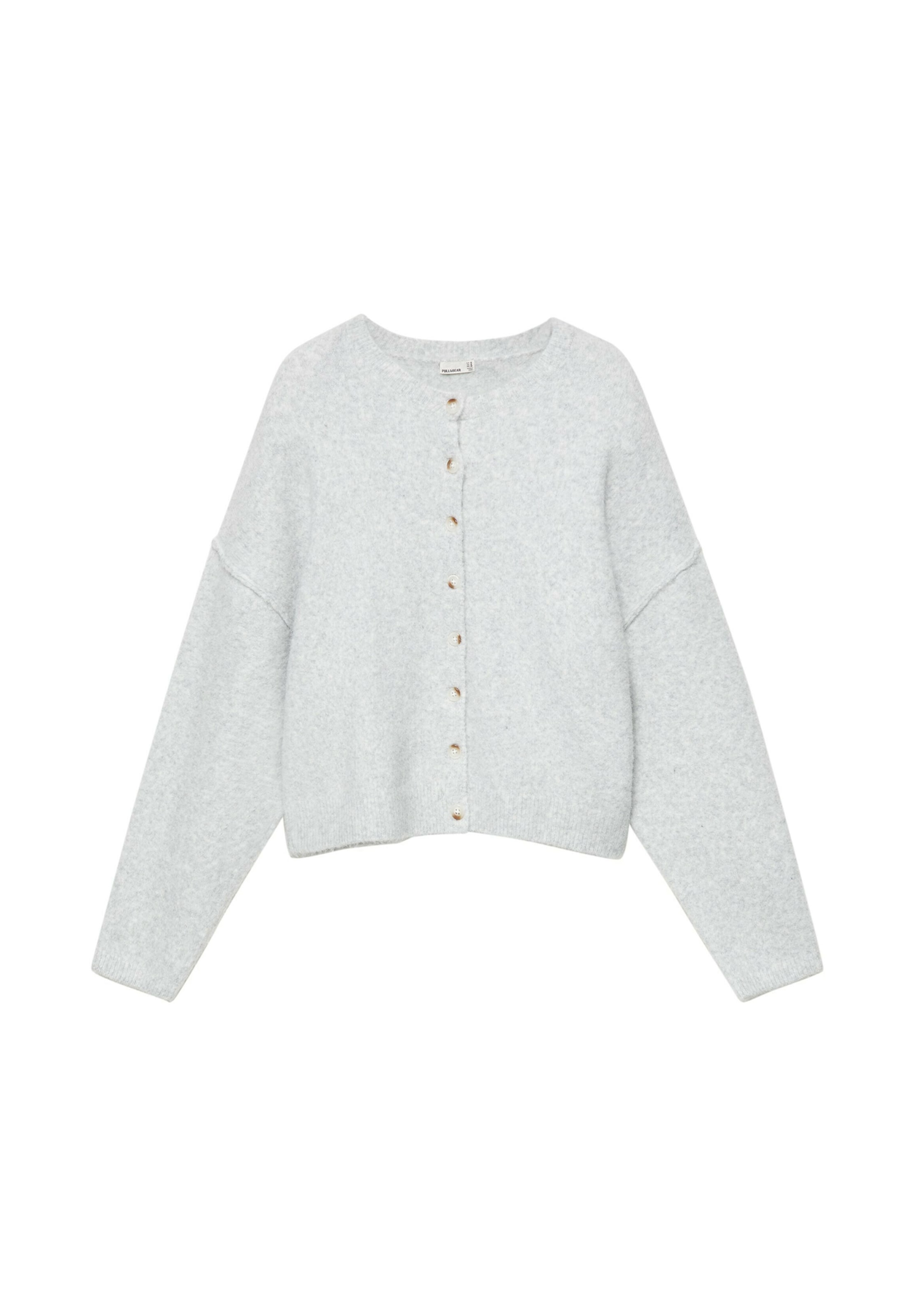 Pull&Bear Pletena jopa v velikosti XS  | svetlo siva barva, Prikaz izdelka
