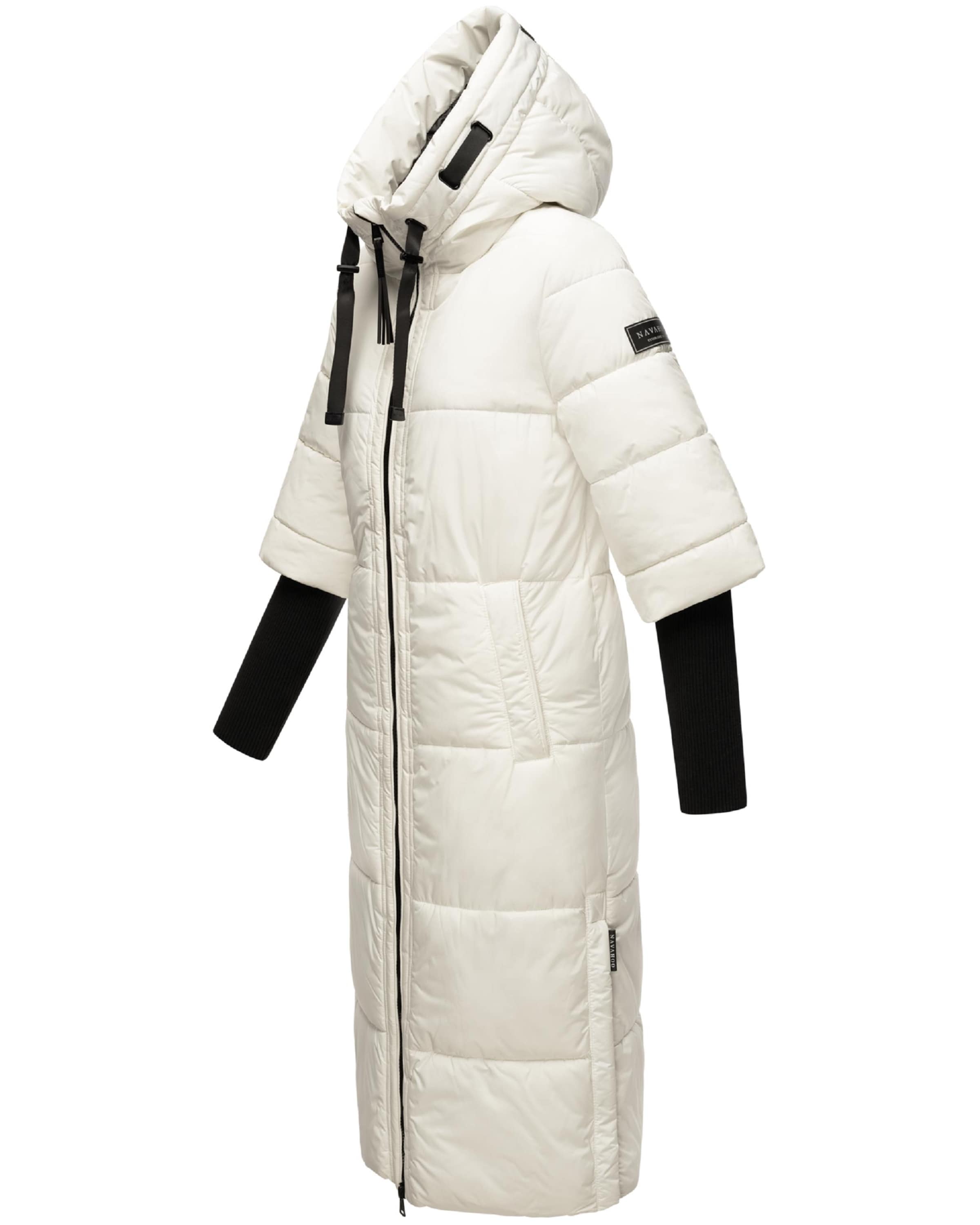 NAVAHOO Płaszcz zimowy 'Ciao Miau XIV' w kolorze biały