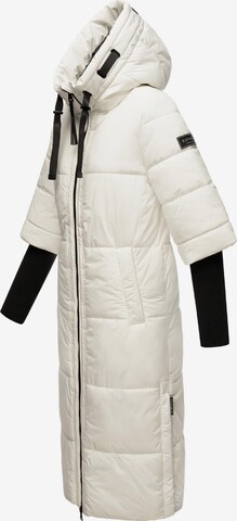 NAVAHOO Χειμερινό παλτό 'Ciao Miau XIV' σε λευκό