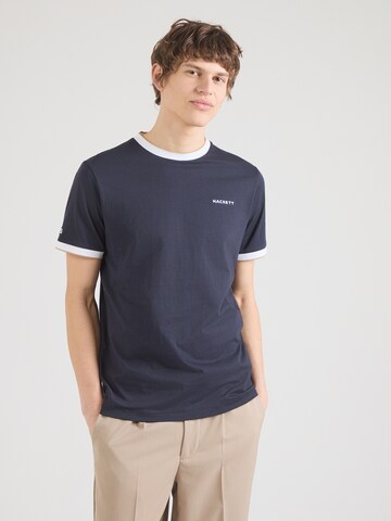 T-Shirt Hackett London en bleu : devant