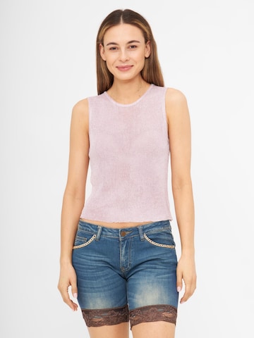 TOOche Top 'Netz' in Pink: front