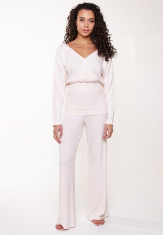 LingaDore Pajama in Beige: front