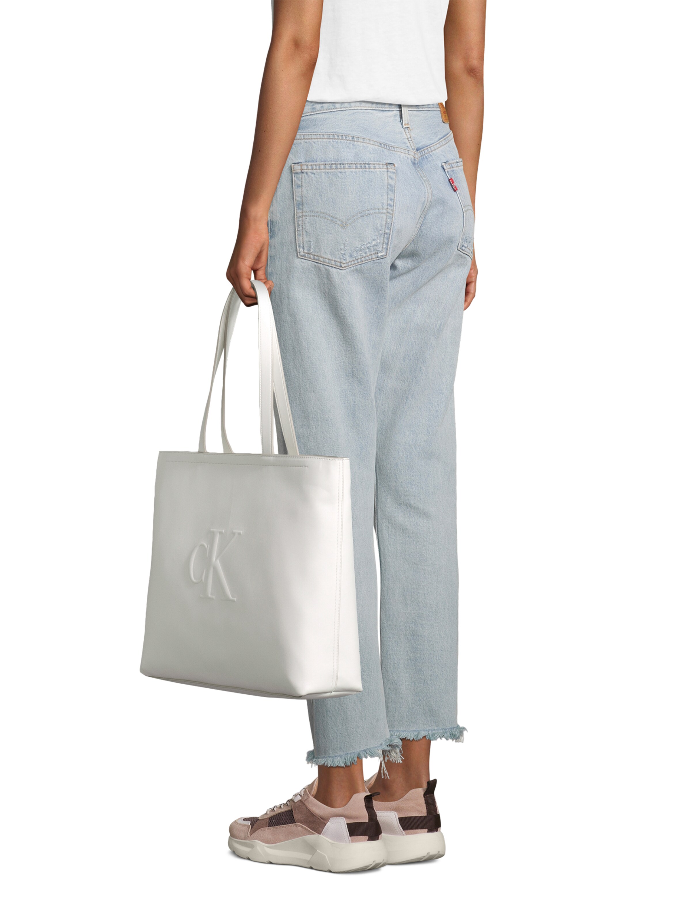 Calvin Klein - Shopper em branco