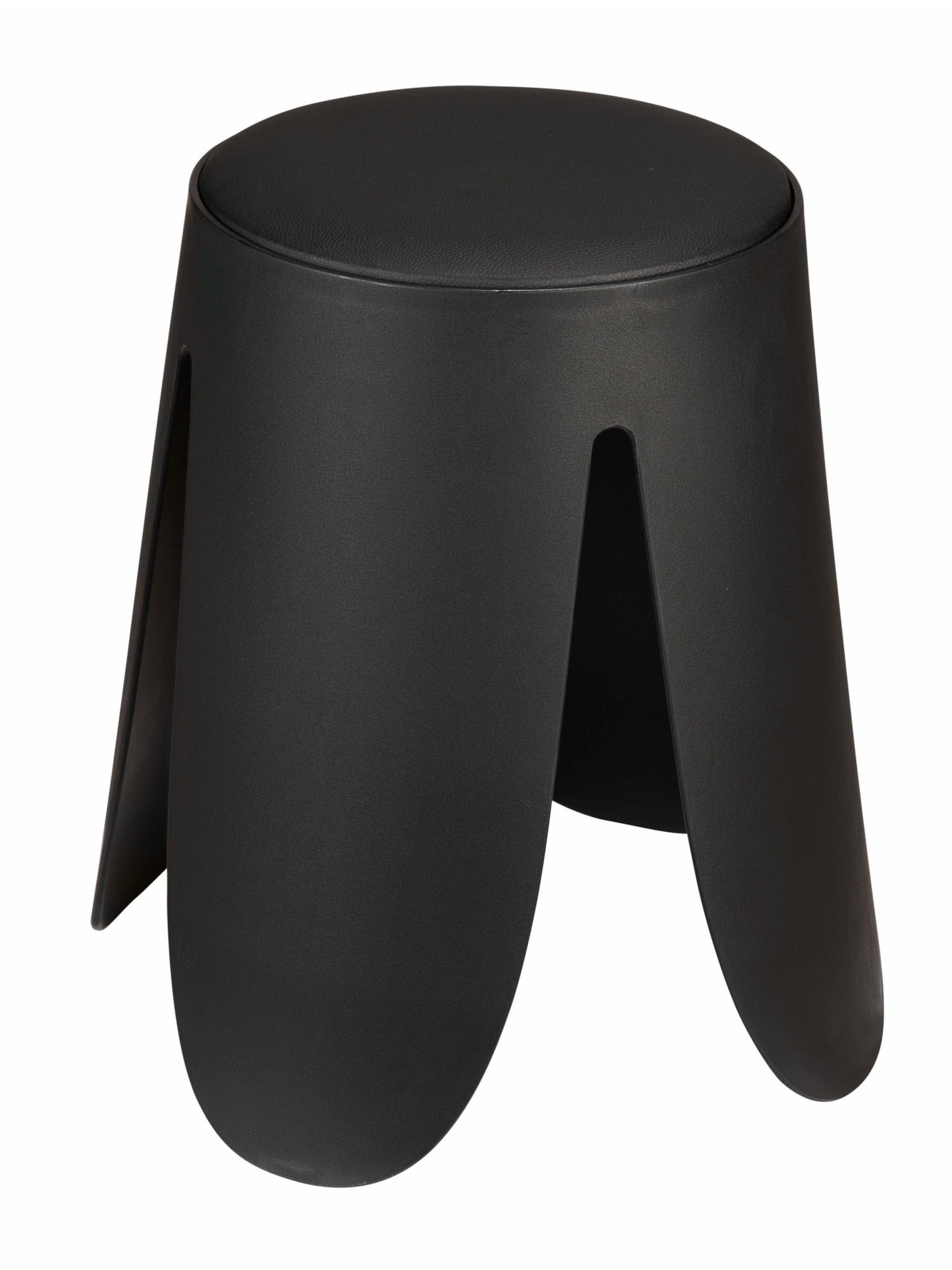 Wenko Badhocker 'Comiso' in Schwarz: Vorderseite