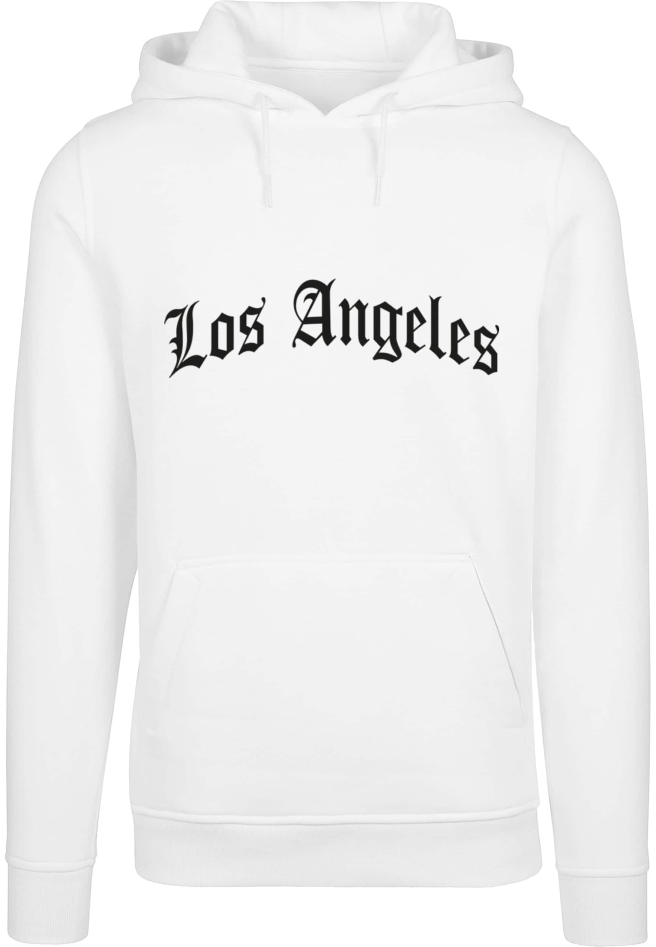 Mister Tee Sweatshirt 'Los Angeles' in Weiß: Vorderseite