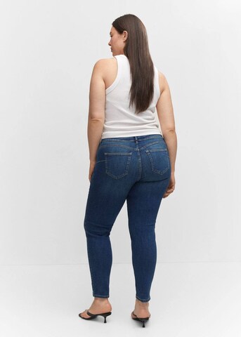 MANGO Skinny Jeans in Blauw