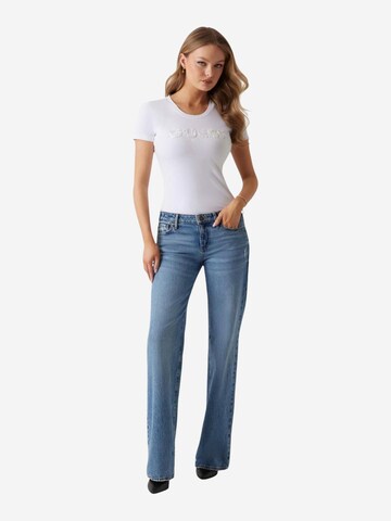 Maglietta 'W5GI17 J1314' di GUESS in bianco
