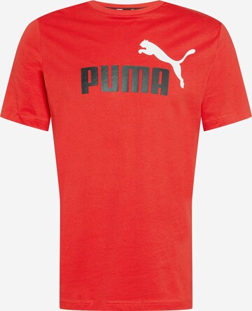 T-Shirt fonctionnel 'Essentials' PUMA en rouge : devant