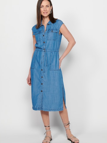 KOROSHI Shirt dress in Blue