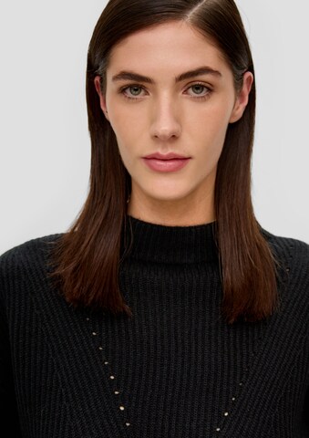 s.Oliver BLACK LABEL Sweater in Black