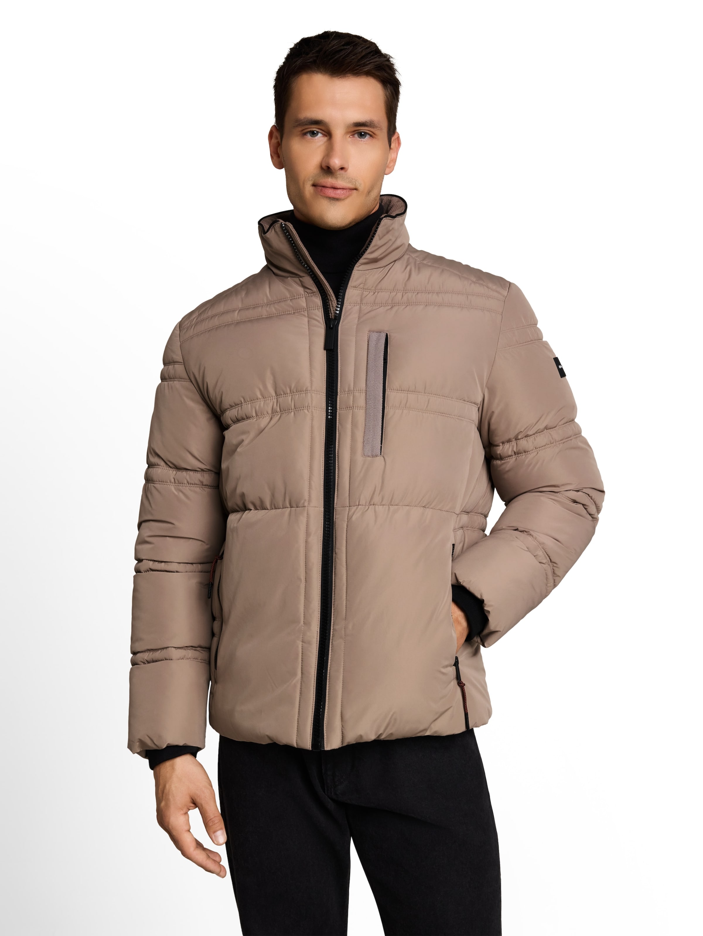 TOM TAILOR Winter jacket in Brown: front