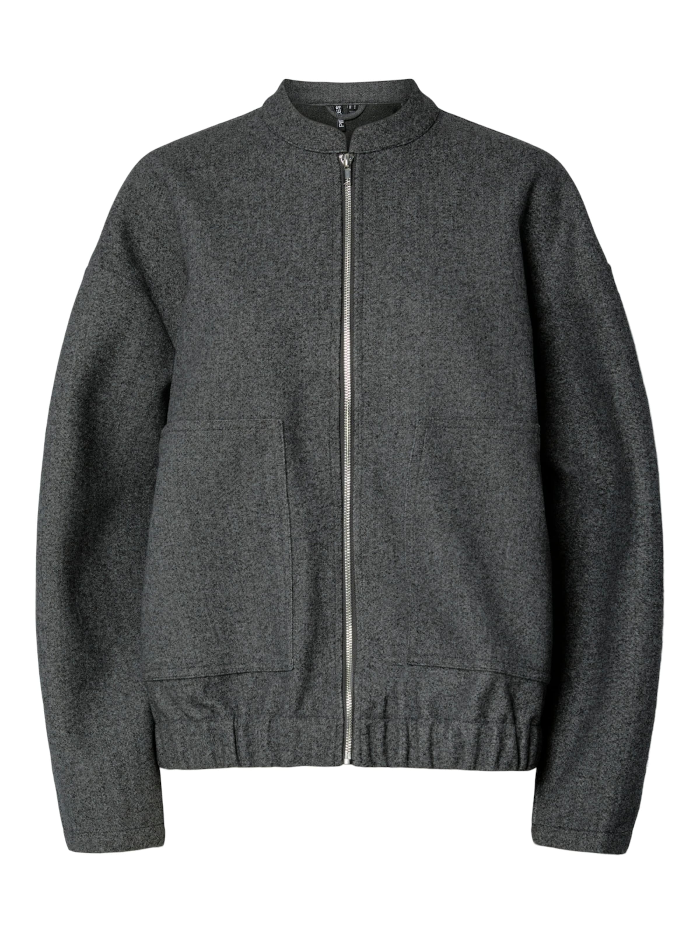 PIECES Between-Season Jacket 'PCDEBBIE' in Grey: front
