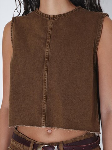 Dr. Denim Top 'Erin' in Bruin