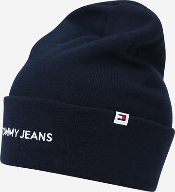 Bonnet Tommy Jeans en bleu : devant