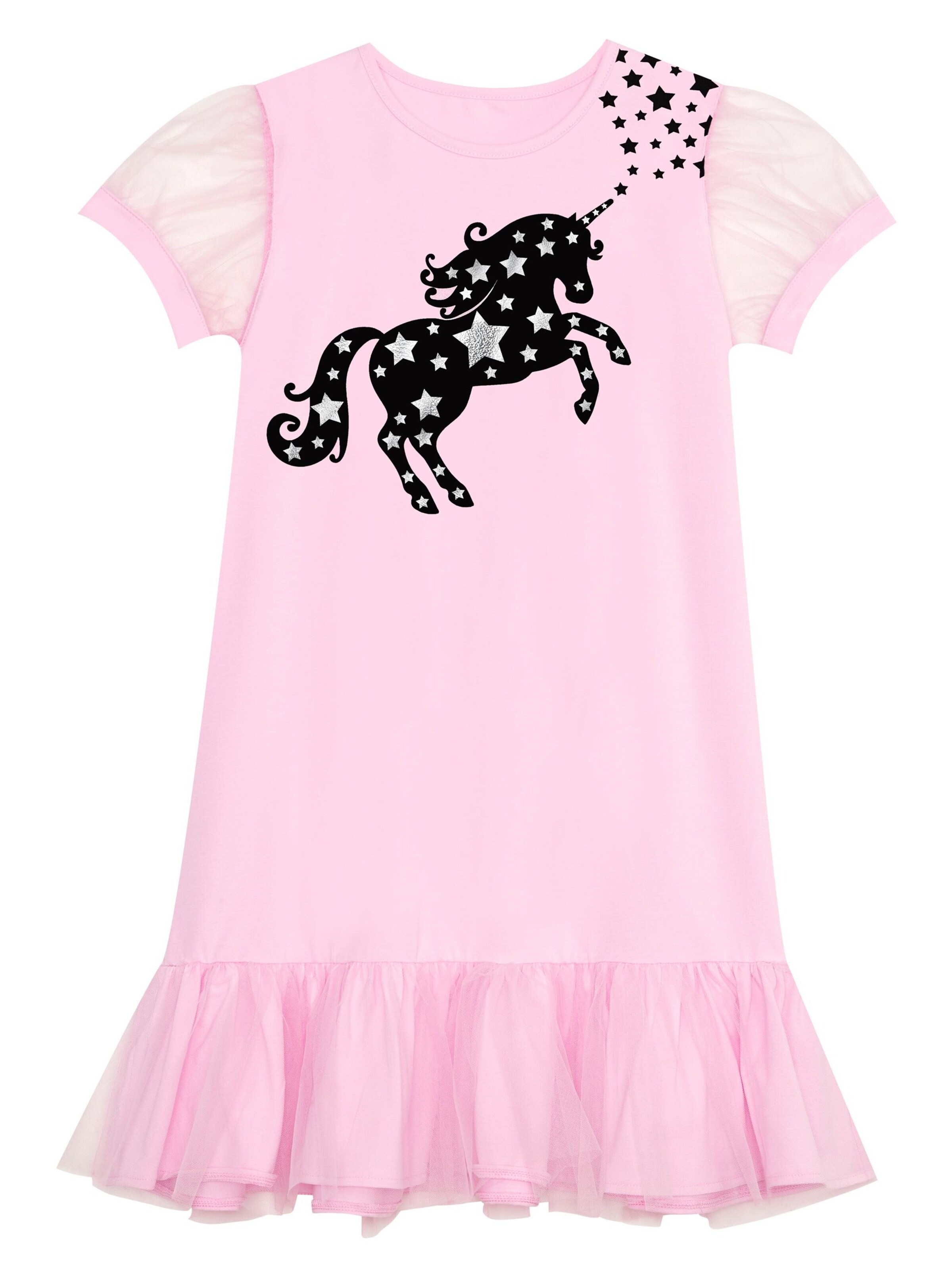 Denokids Dress in Pink: front