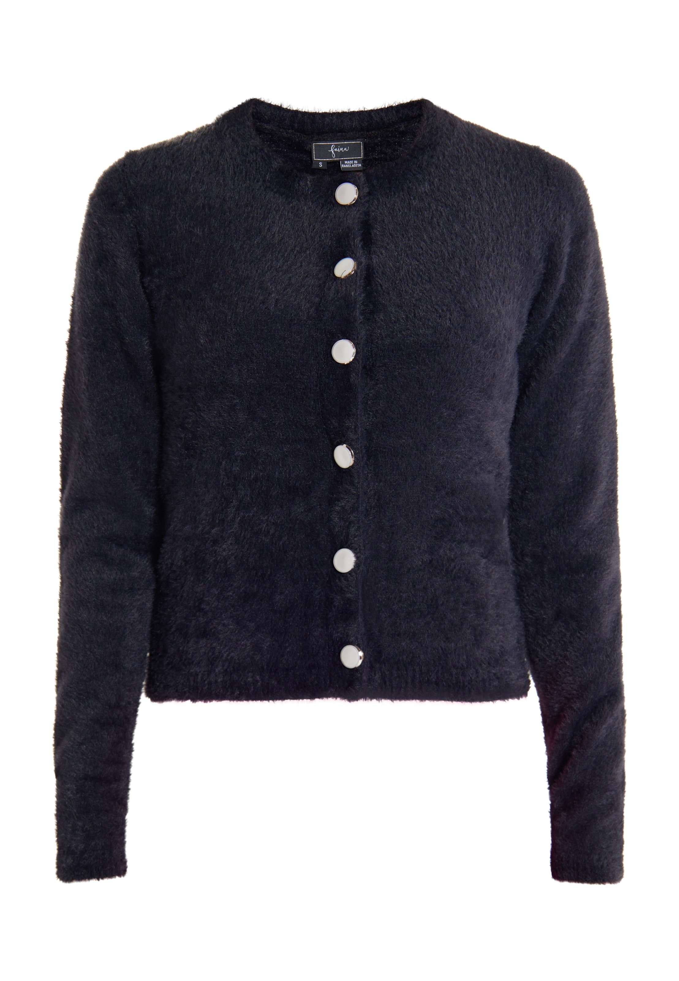 faina Gebreid vest 'Tassia' in Blauw: voorkant