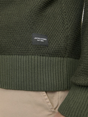JACK & JONES Pullover 'JJEGlobe' in Grün