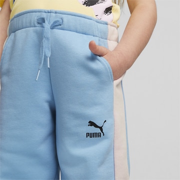 PUMA Tapered Sportbroek 'T7' in Blauw