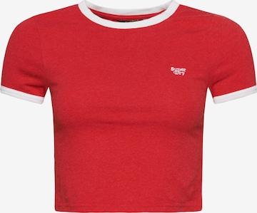 T-shirt Superdry en rouge : devant