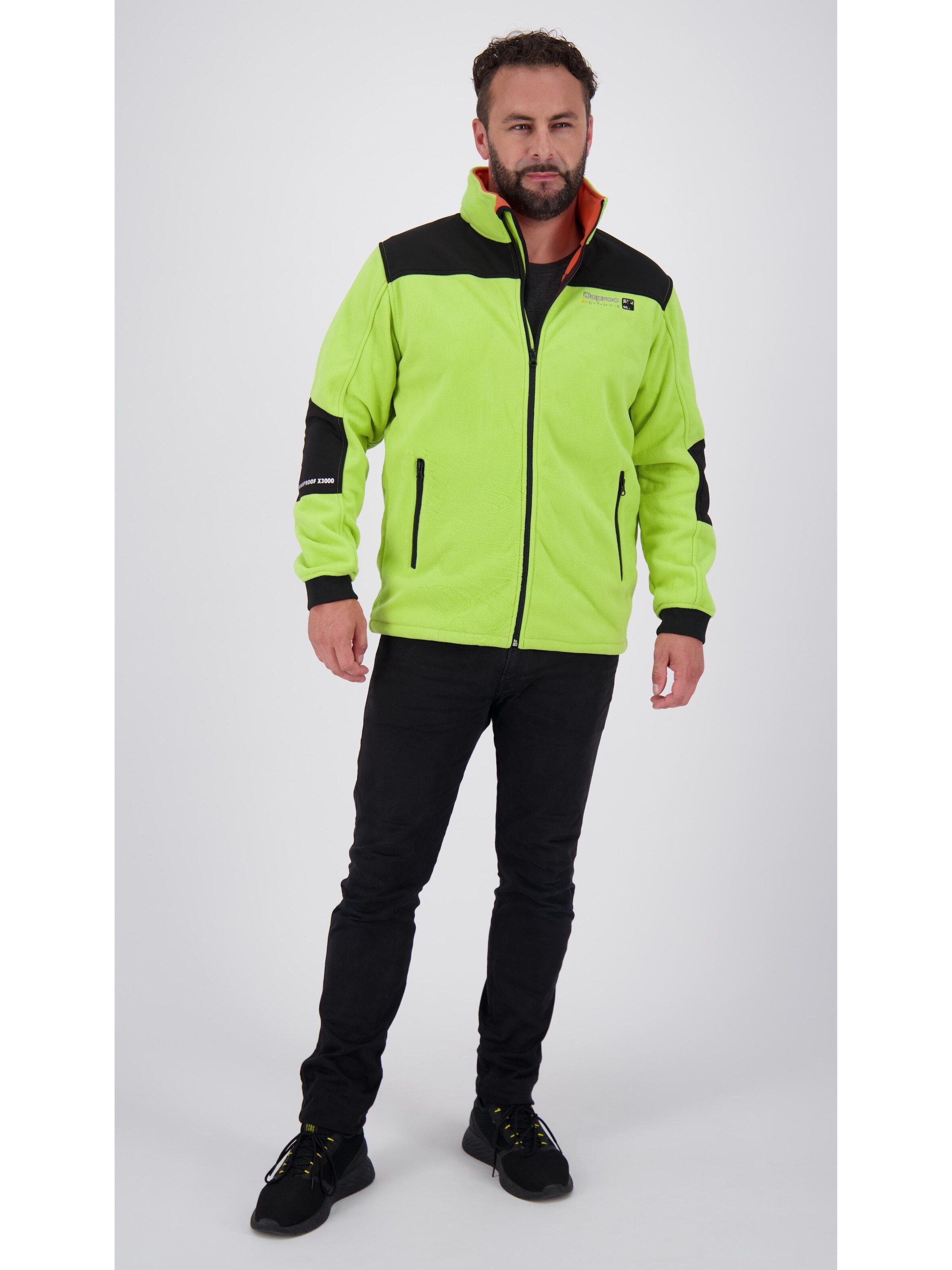 deproc Fleece jas 'CANADA MN' in Groen