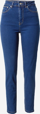 Nasty Gal Slimfit Jeans in Blauw: voorkant