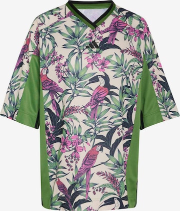 ADIDAS SPORTSWEAR Функционална тениска 'ADIDAS x FARM RIO PREMIUM' в зелено: отпред