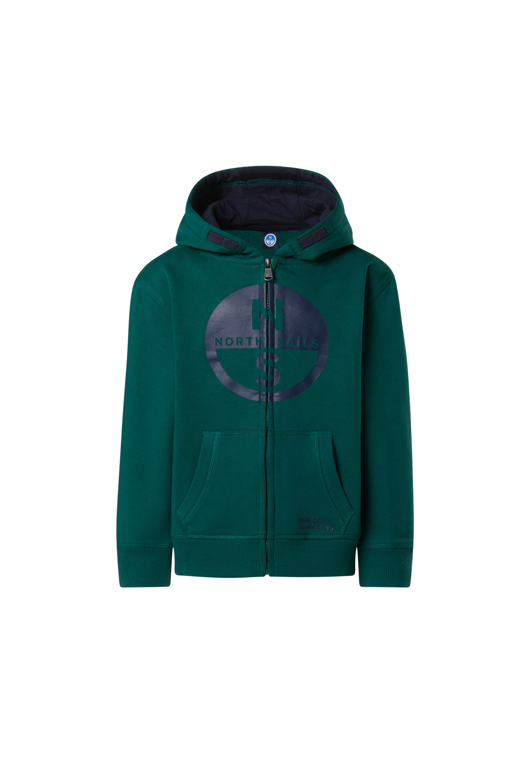 North Sails Sweatjacke in Grün: Vorderseite